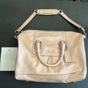 Coach purse, blush